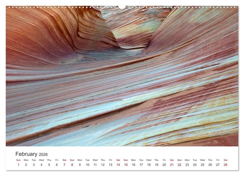 Paria Canyon The Wave (CALVENDO Monthly Calendar 2026)