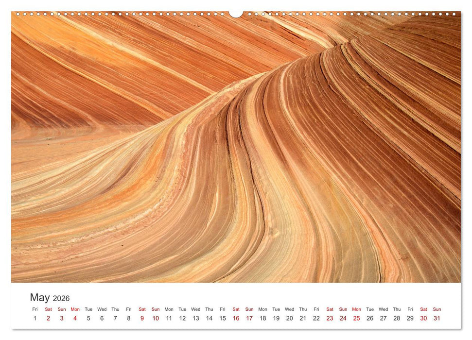 Paria Canyon The Wave (CALVENDO Monthly Calendar 2026)