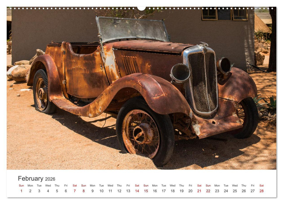 Old cars in Solitaire Namibia (CALVENDO Monthly Calendar 2026)