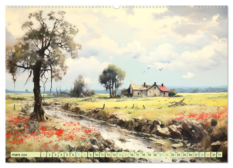 Une vie à la campagne (CALVENDO Calendrier supérieur 2026)