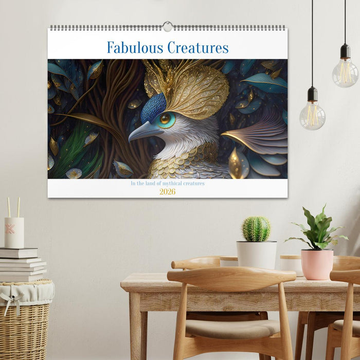 Fabulous creatures - In the land of mythical creatures (CALVENDO Monthly Calendar 2026)