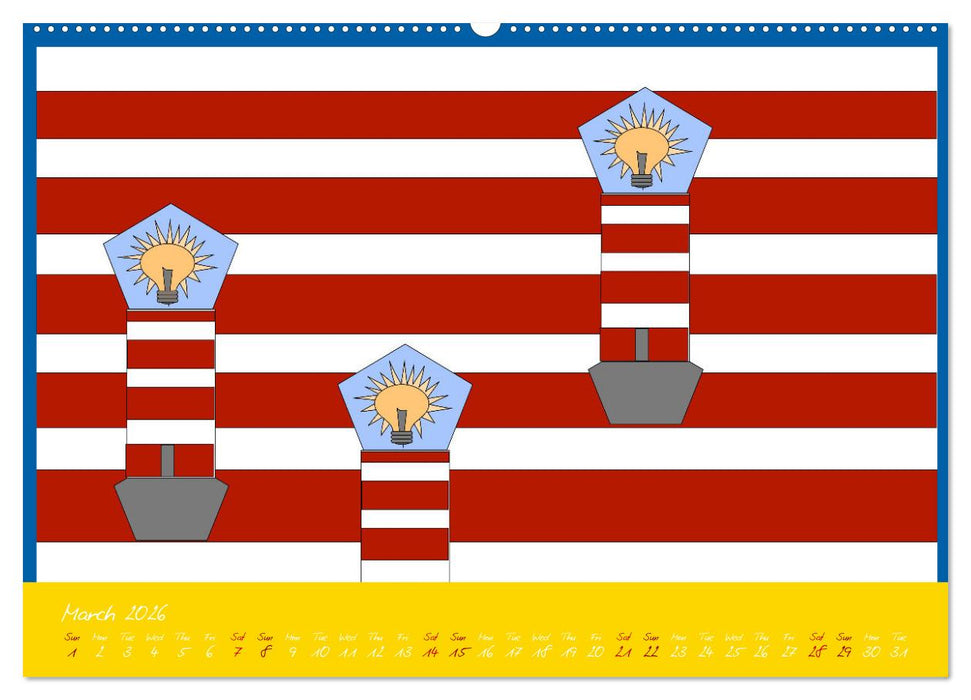 Lighthouse lights my way (CALVENDO Monthly Calendar 2026)
