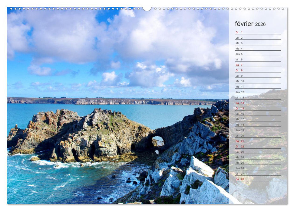 Bretagne La presqu'île de Crozon (CALVENDO Calendrier mensuel 2026)