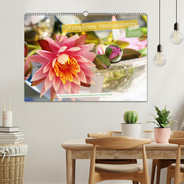 Nénuphars enchanteurs (CALVENDO Calendrier mensuel 2026)