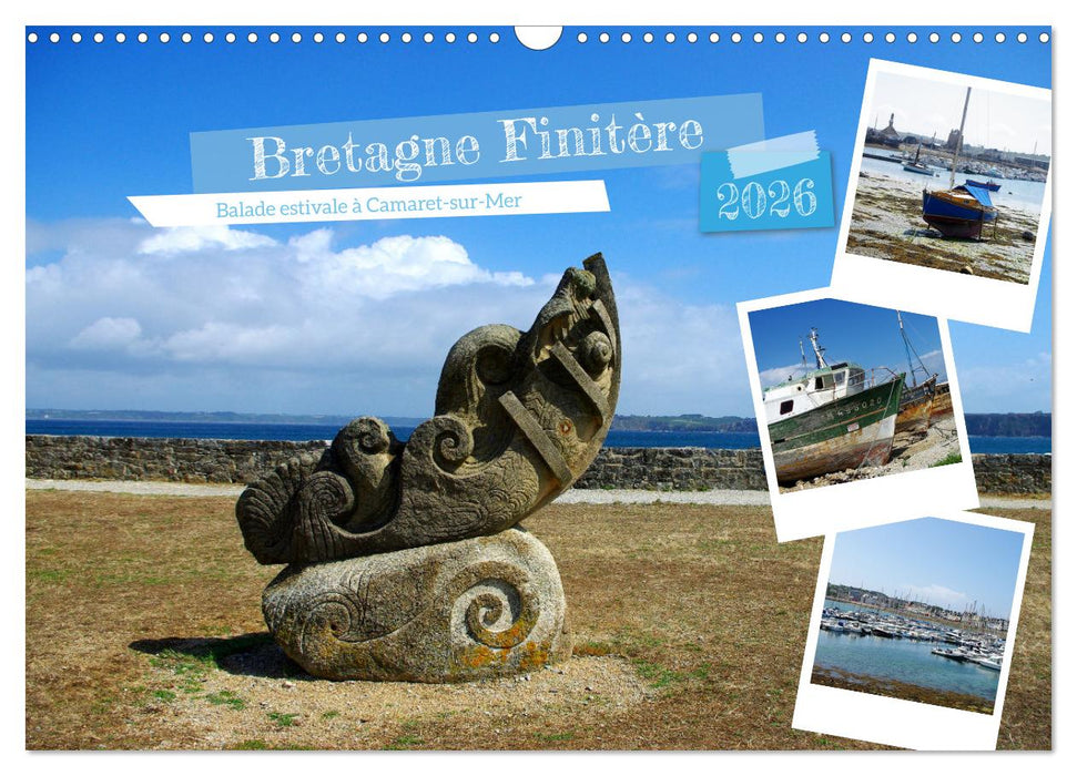 Bretagne Finistère balade estivale à Camaret-sur-Mer (CALVENDO Calendrier mensuel 2026)