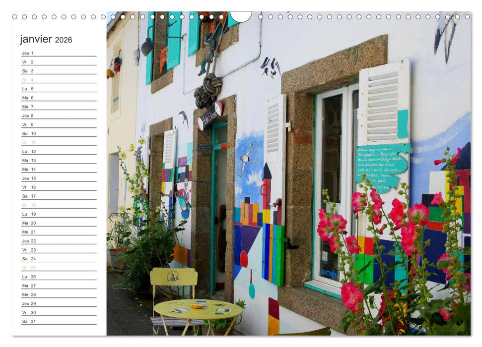 Bretagne Finistère balade estivale à Camaret-sur-Mer (CALVENDO Calendrier mensuel 2026)