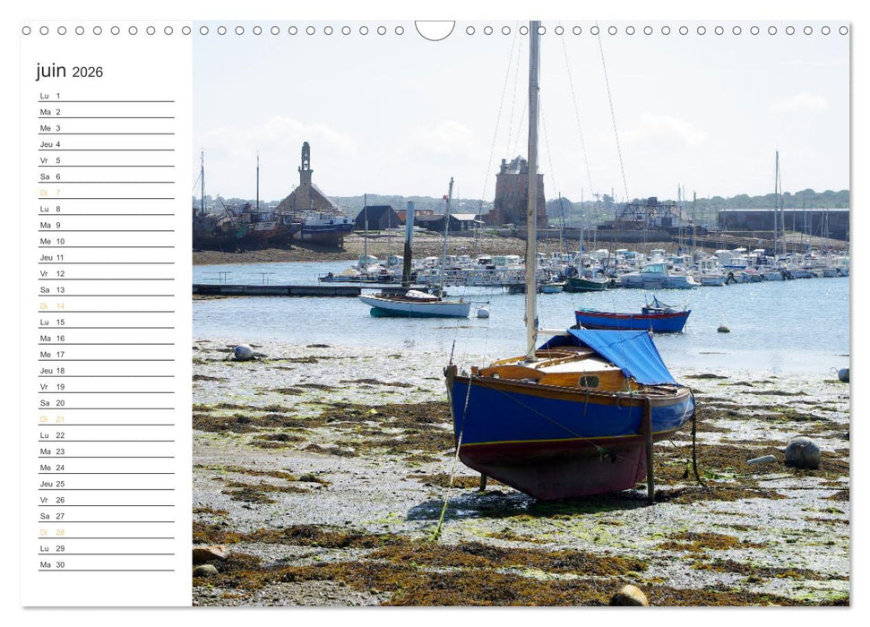 Bretagne Finistère balade estivale à Camaret-sur-Mer (CALVENDO Calendrier mensuel 2026)