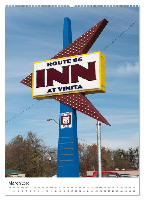 Historic Route 66 Motel (CALVENDO Premium-Calendar 2026)