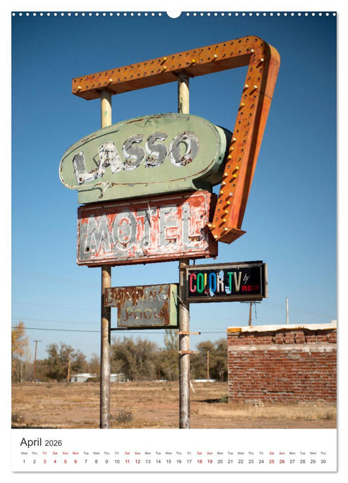 Historic Route 66 Motel (CALVENDO Premium-Calendar 2026)