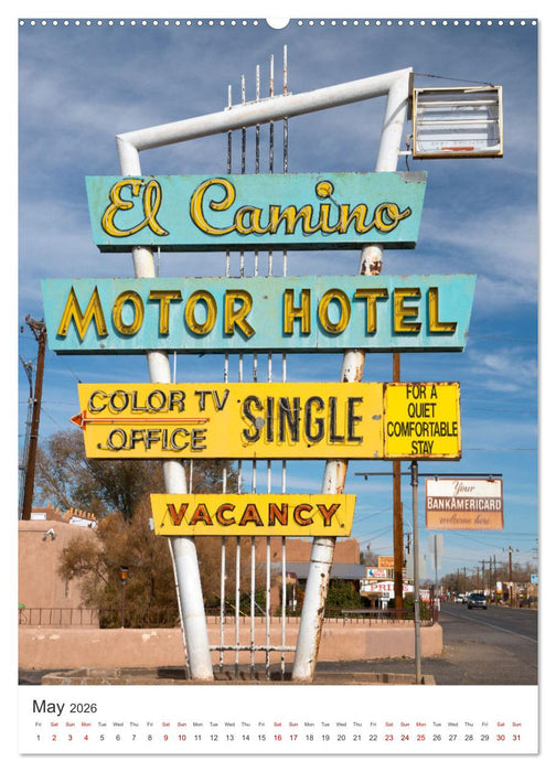 Historic Route 66 Motel (CALVENDO Premium-Calendar 2026)
