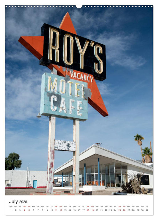Historic Route 66 Motel (CALVENDO Premium-Calendar 2026)