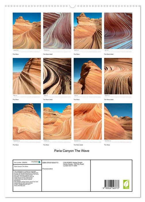 Paria Canyon The Wave (CALVENDO Premium-Calendar 2026)