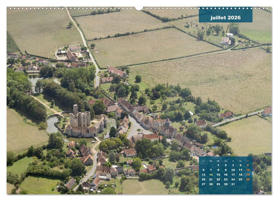Le Berry secret, le Cher vu du ciel (CALVENDO Calendrier supérieur 2026)