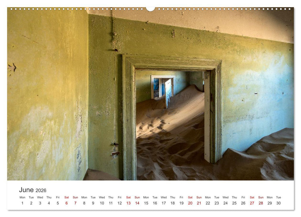 Kolmanskop Sand storm in town (CALVENDO Premium-Calendar 2026)