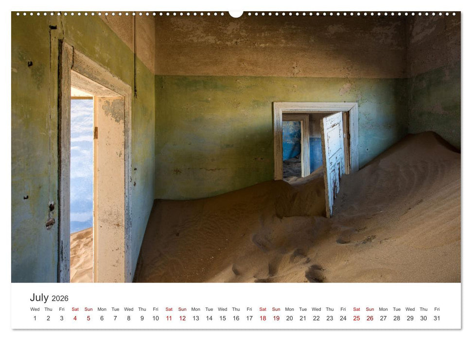 Kolmanskop Sand storm in town (CALVENDO Premium-Calendar 2026)
