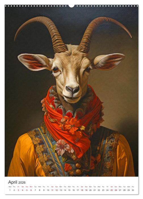 Animal Art - A collection of Renaissance paintings with animal motifs (CALVENDO Monthly Calendar 2026)