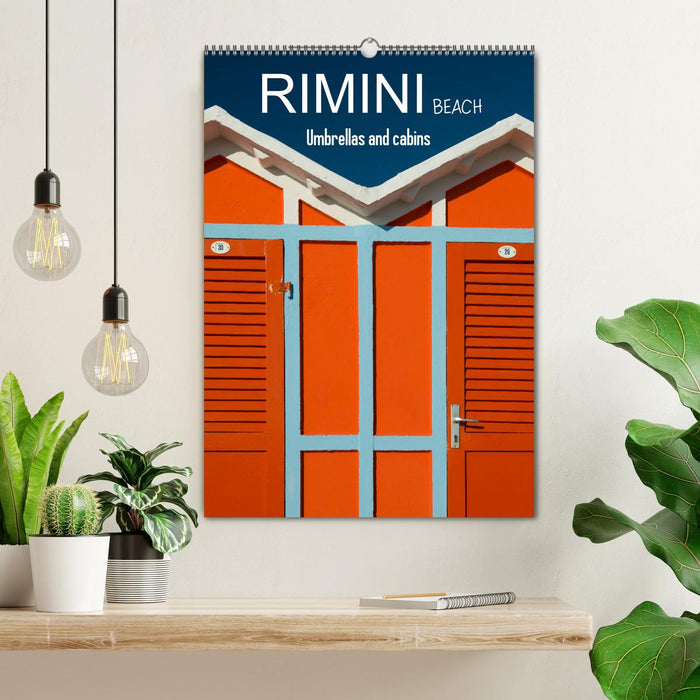 Rimini beach Umbrellas and cabins (CALVENDO Monthly Calendar 2026)