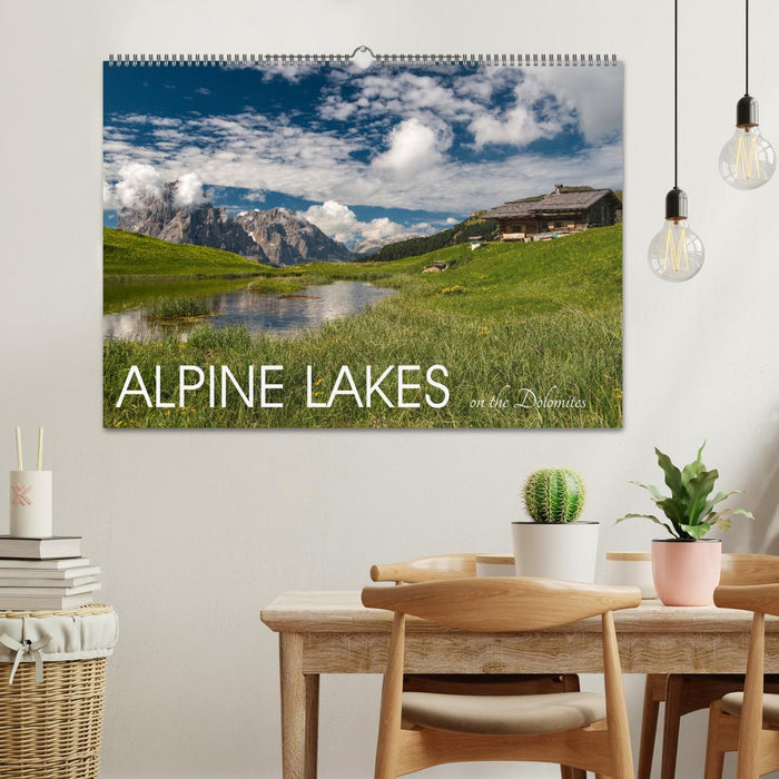 Alpine lakes on the Dolomites (CALVENDO Monthly Calendar 2026)