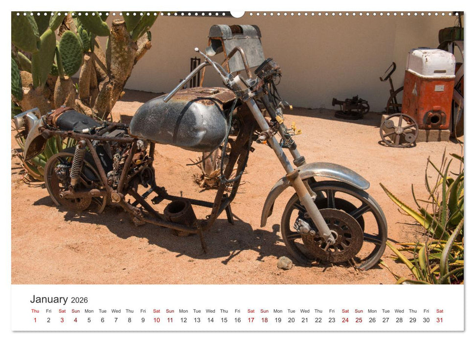 Old cars in Solitaire Namibia (CALVENDO Premium-Calendar 2026)