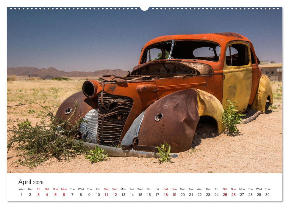Old cars in Solitaire Namibia (CALVENDO Premium-Calendar 2026)
