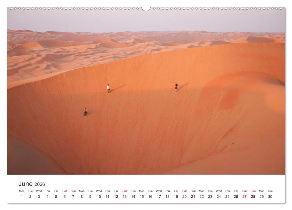 Desert dunes in Abu Dhabi (CALVENDO Premium-Calendar 2026)