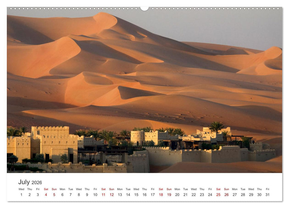 Desert dunes in Abu Dhabi (CALVENDO Premium-Calendar 2026)