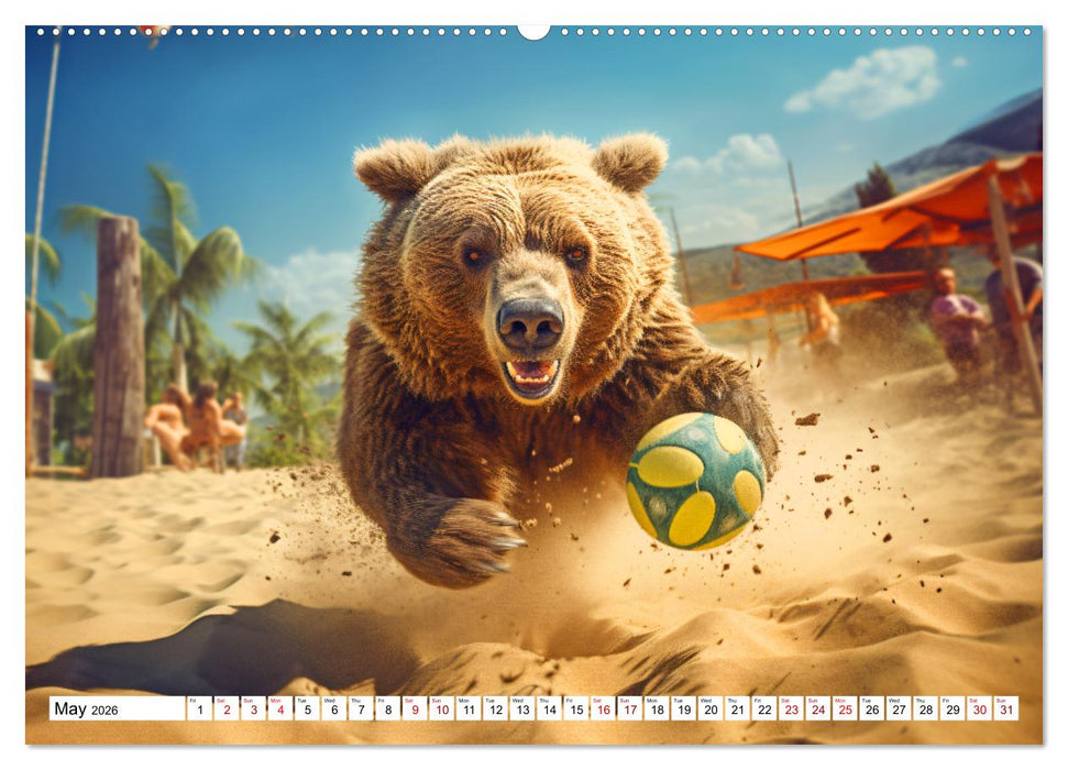 Sunny snapshots - A year of happy animals (CALVENDO Monthly Calendar 2026)