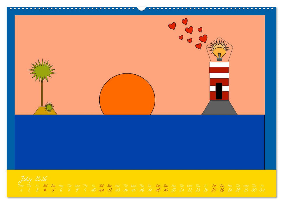 Lighthouse lights my way (CALVENDO Premium-Calendar 2026)