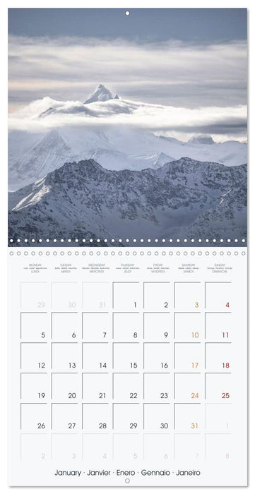 The Alps - A Year in the Mountains (CALVENDO Monthly Calendar 2026)