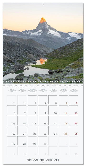 The Alps - A Year in the Mountains (CALVENDO Monthly Calendar 2026)