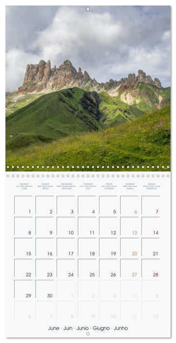 The Alps - A Year in the Mountains (CALVENDO Monthly Calendar 2026)