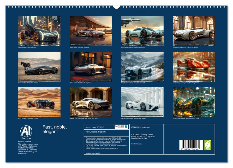 Fast, noble, elegant (CALVENDO Premium-Calendar 2026)