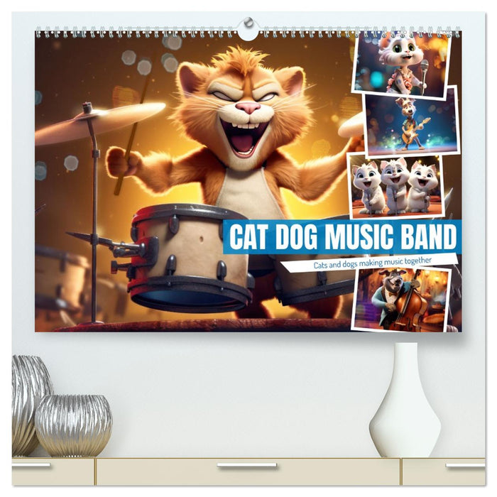 Cat dog music band (CALVENDO Premium-Calendar 2026)