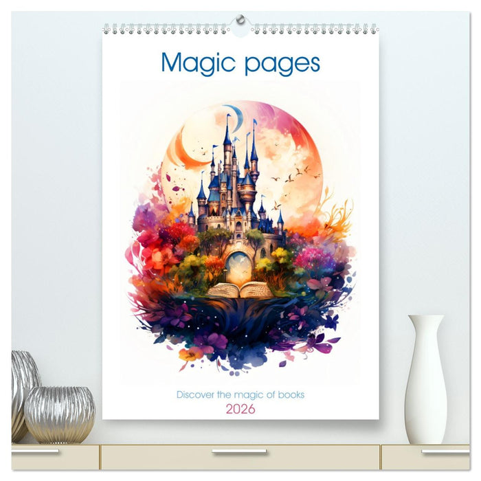 Magic pages - Discover the magic of books (CALVENDO Premium-Calendar 2026)