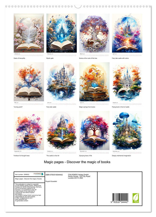 Magic pages - Discover the magic of books (CALVENDO Premium-Calendar 2026)