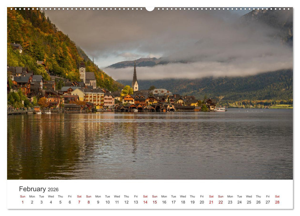 Hallstatt The pearl of Austria (CALVENDO Premium-Calendar 2026)