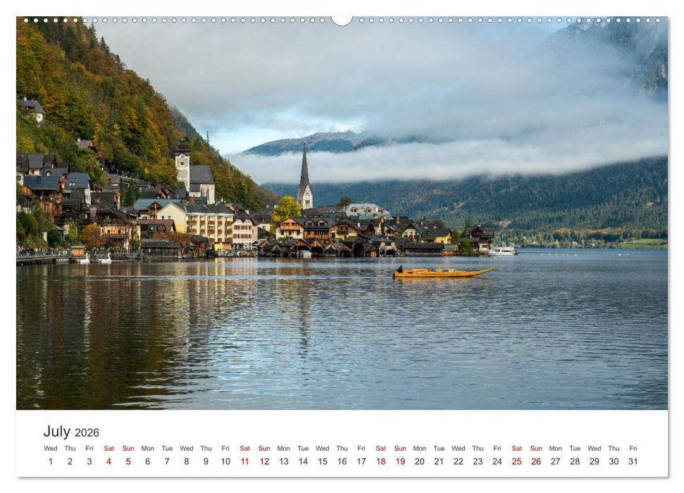 Hallstatt The pearl of Austria (CALVENDO Premium-Calendar 2026)