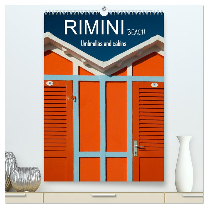 Rimini beach Umbrellas and cabins (CALVENDO Premium-Calendar 2026)
