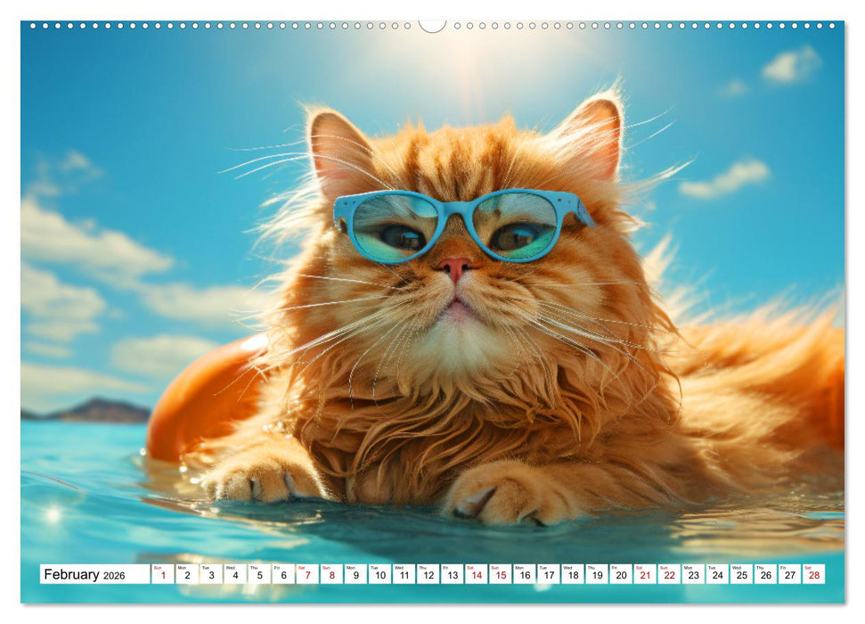 Sunny snapshots - A year of happy animals (CALVENDO Premium-Calendar 2026)
