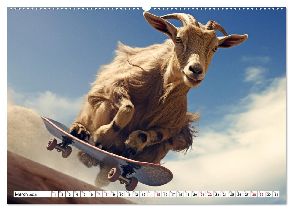 Sunny snapshots - A year of happy animals (CALVENDO Premium-Calendar 2026)
