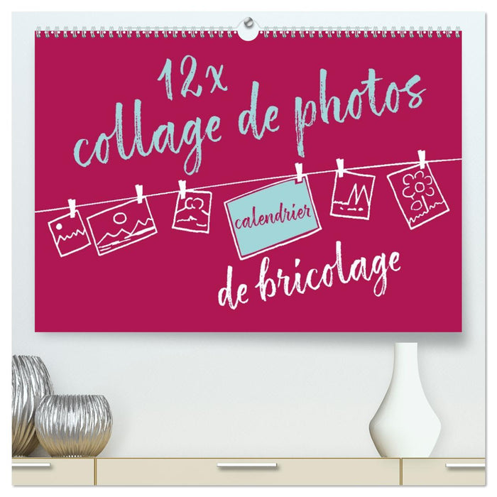 12 x collage de photos - calendrier de bricolage (CALVENDO Calendrier supérieur 2026)