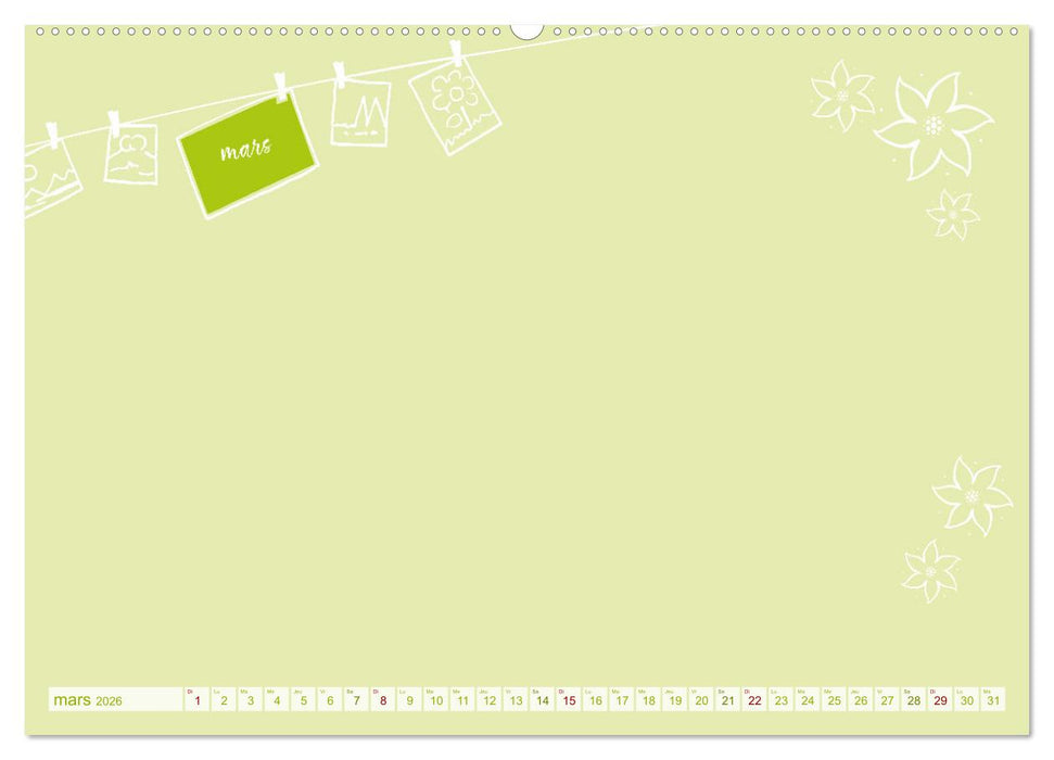 12 x collage de photos - calendrier de bricolage (CALVENDO Calendrier supérieur 2026)