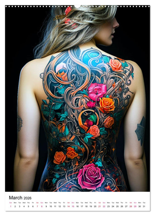 Tattoo Tales (CALVENDO Monthly Calendar 2026)
