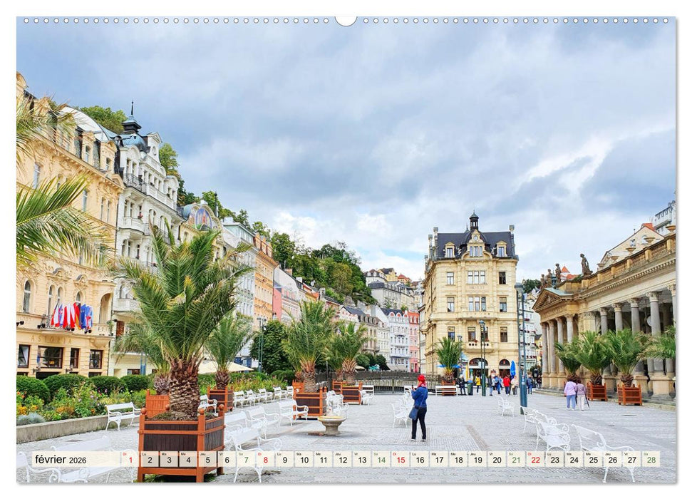 Le triangle thermal de Bohême occidentale (CALVENDO Calendrier mensuel 2026)