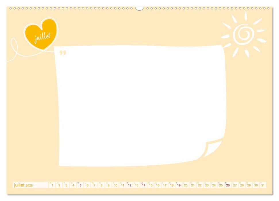 12 déclarations d'amour - calendrier de bricolage (CALVENDO Calendrier supérieur 2026)