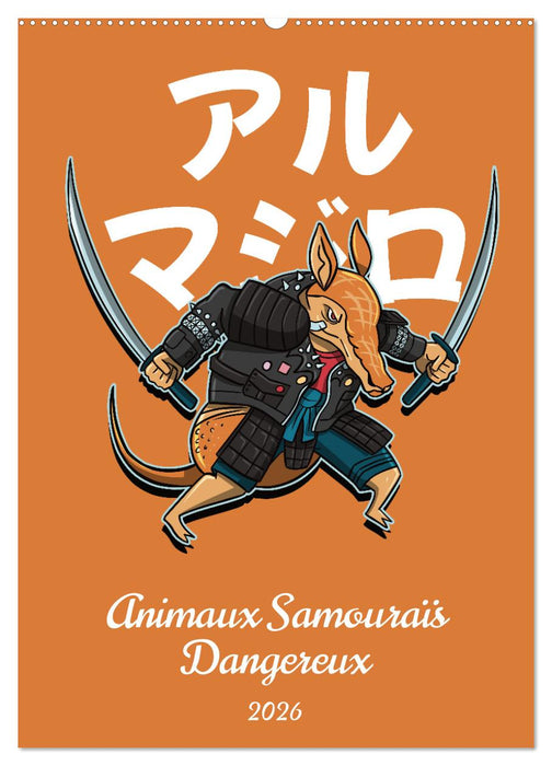Animaux Samouraïs Dangereux (CALVENDO Calendrier mensuel 2026)