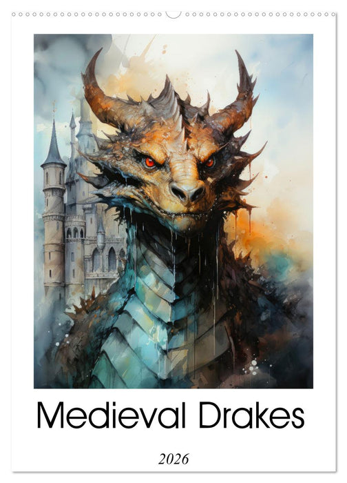 Medieval Drakes (CALVENDO Monthly Calendar 2026)