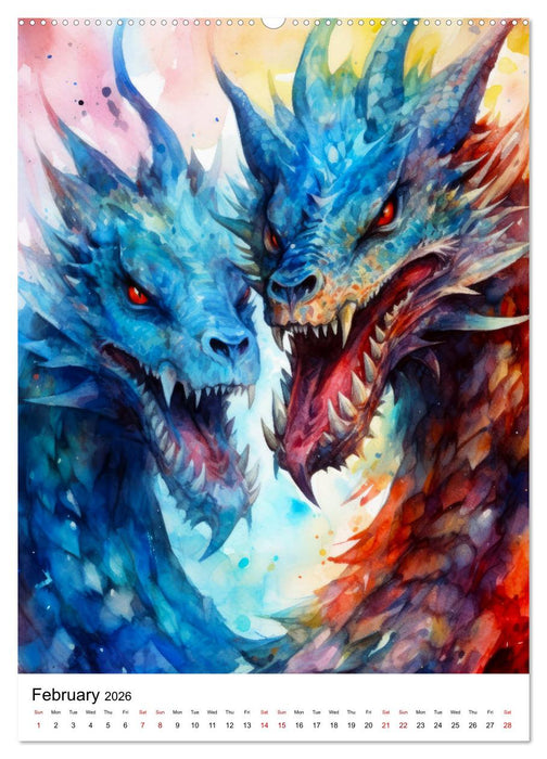 Medieval Drakes (CALVENDO Monthly Calendar 2026)