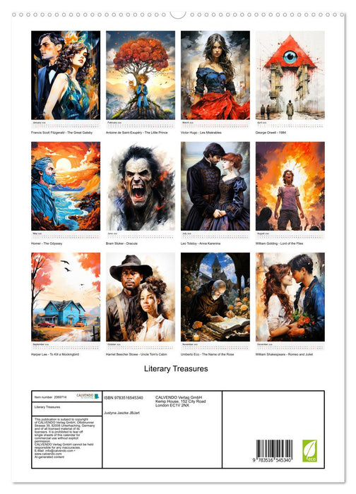 Literary Treasures (CALVENDO Premium-Calendar 2026)