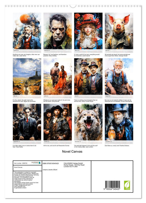 Novel Canvas (CALVENDO Premium-Calendar 2026)